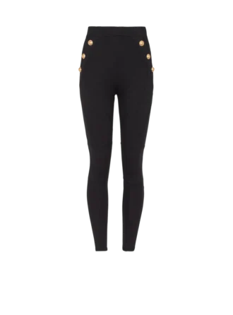 Jersey leggings with 6 buttons