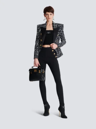 Jersey leggings with 6 buttons