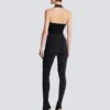 Jersey leggings with 6 buttons