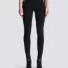 Jersey leggings with 6 buttons