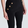 Jersey leggings with 6 buttons