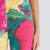 Jersey leggings with roses print