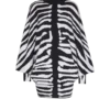 Knit dress with zebra intarsia