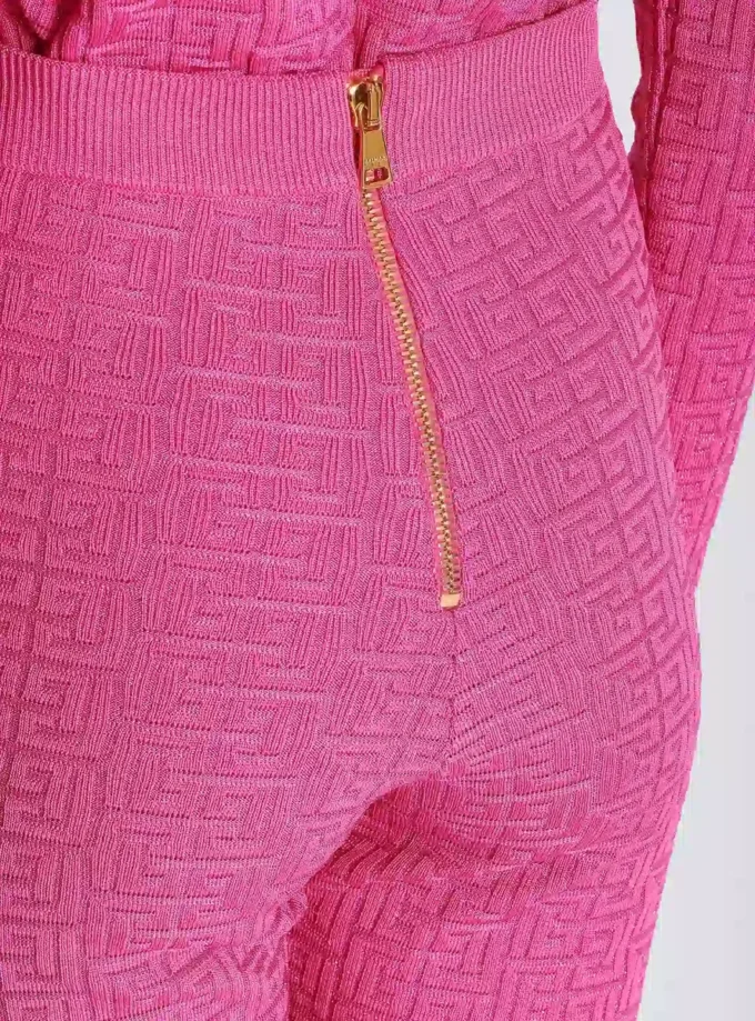 Knit leggings with monogram Knit leggings with monogram