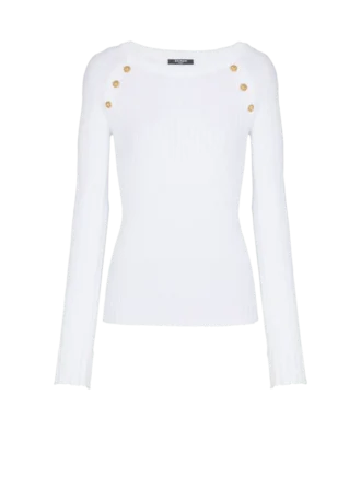 Knit top with buttons