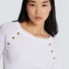 Knit top with buttons Knit top with buttons
