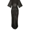 Knotted lambskin leather maxi dress Knotted lambskin leather maxi dress