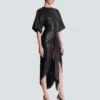 Knotted lambskin leather maxi dress Knotted lambskin leather maxi dress