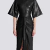 Knotted lambskin leather maxi dress Knotted lambskin leather maxi dress