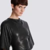 Knotted lambskin leather maxi dress Knotted lambskin leather maxi dress