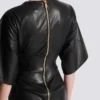 Knotted lambskin leather maxi dress Knotted lambskin leather maxi dress