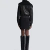Lambskin and knit bomber jacket Lambskin and knit bomber jacket