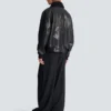 Lambskin aviator bomber jacket