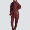 Lambskin leather cargo pants Lambskin leather cargo pants