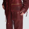 Lambskin leather cargo pants Lambskin leather cargo pants