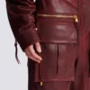 Lambskin leather cargo pants Lambskin leather cargo pants