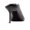 Lambskin leather mules with front piercing