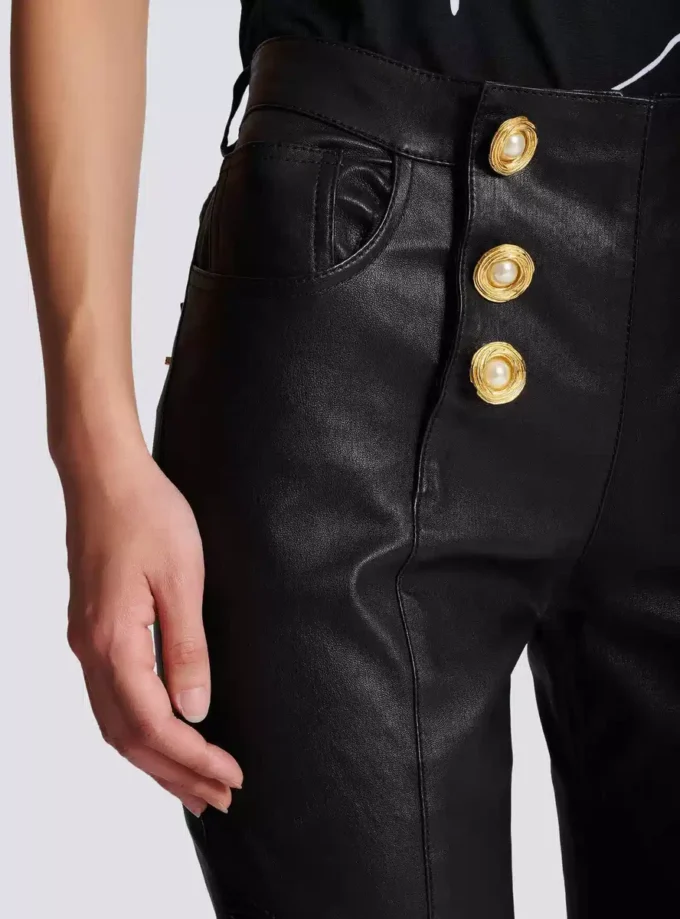 Lambskin slim-fit biker trousers Lambskin slim-fit biker trousers