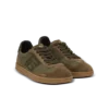 Leather and canvas Balmain Swan trainers