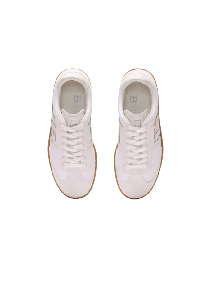 Leather and canvas Balmain Swan trainers Leather and canvas Balmain Swan trainers