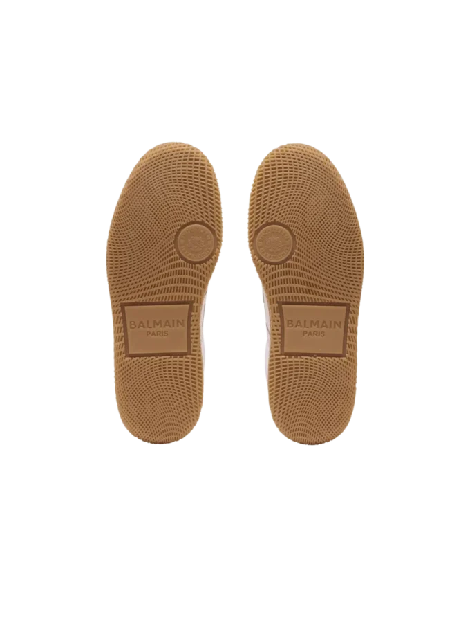 Leather and canvas Balmain Swan trainers Leather and canvas Balmain Swan trainers