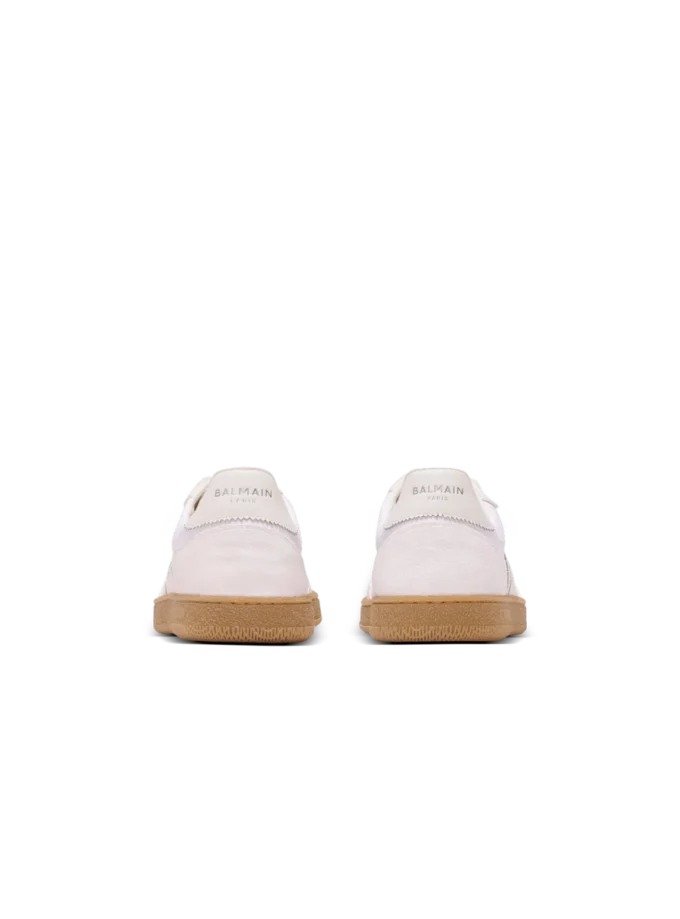 Leather and canvas Balmain Swan trainers Leather and canvas Balmain Swan trainers