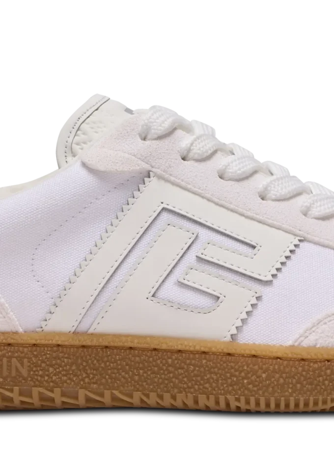 Leather and canvas Balmain Swan trainers Leather and canvas Balmain Swan trainers