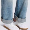 Leather and canvas Balmain Swan trainers Leather and canvas Balmain Swan trainers