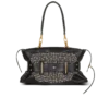 Leather and monogram jacquard Anthem bag Leather and monogram jacquard Anthem bag