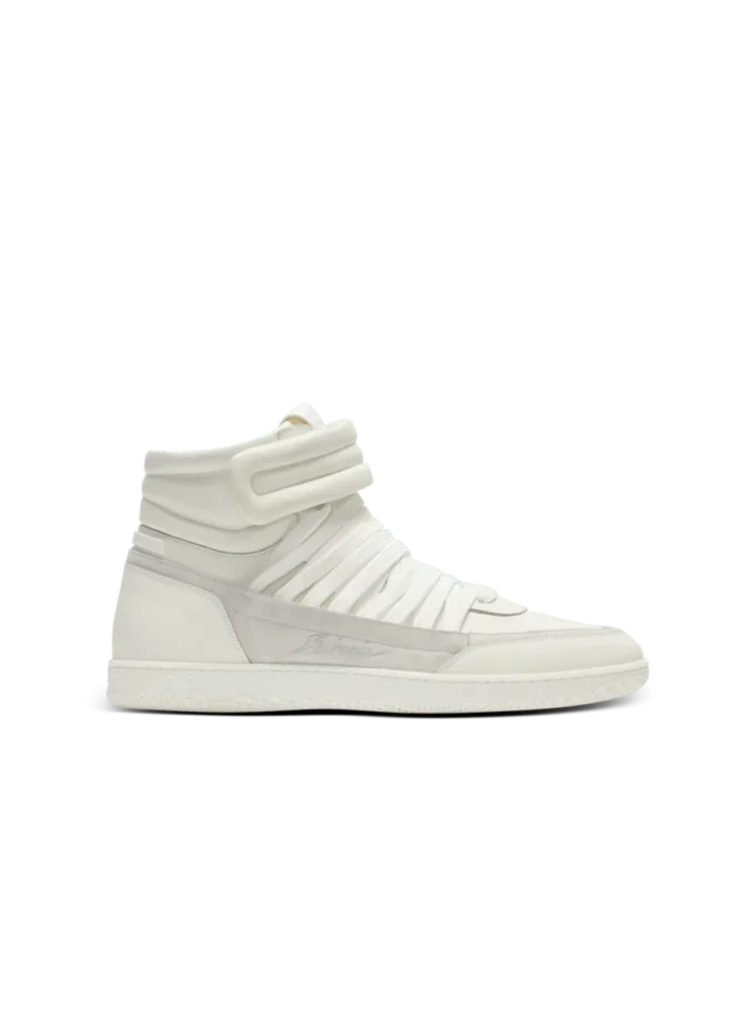 Leather Balmain Swan Mid-Top lace-up trainers Leather Balmain Swan Mid-Top lace-up trainers
