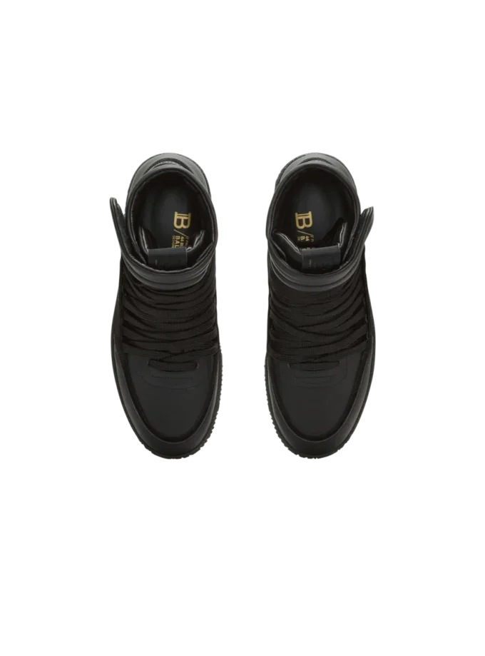 Leather Balmain Swan Mid-Top lace-up trainers Leather Balmain Swan Mid-Top lace-up trainers