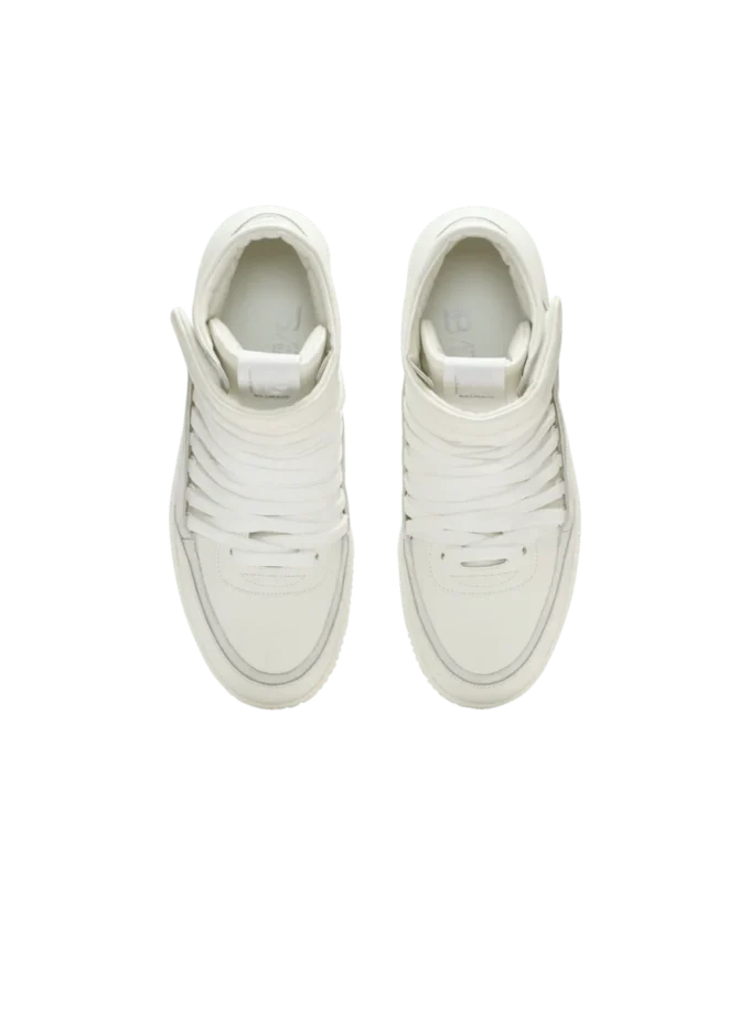 Leather Balmain Swan Mid-Top lace-up trainers Leather Balmain Swan Mid-Top lace-up trainers
