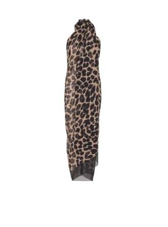 Leopard print beach wrap