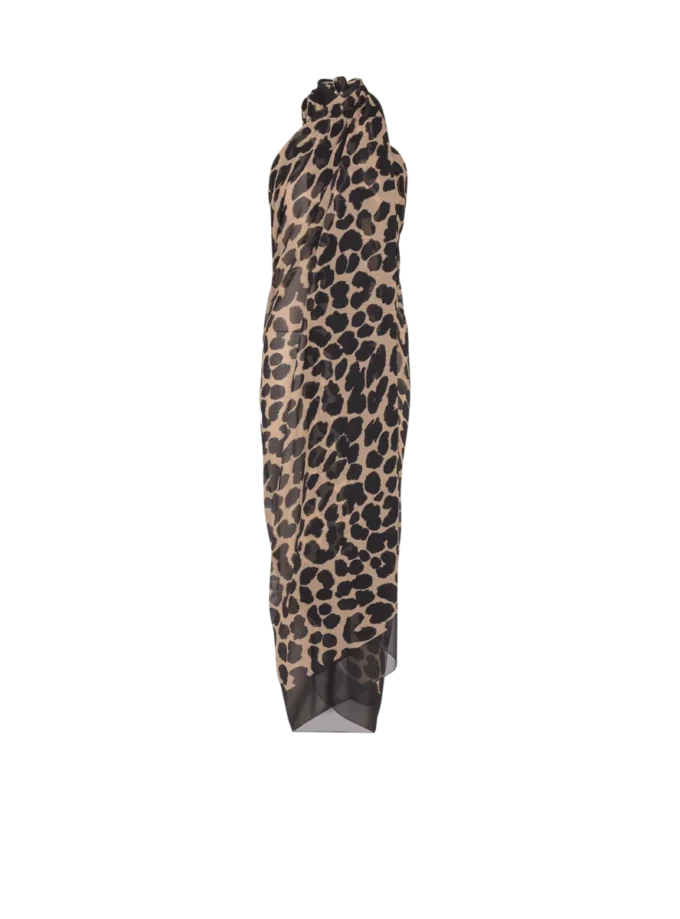Leopard print beach wrap