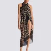 Leopard print beach wrap