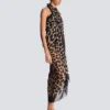 Leopard print beach wrap