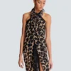 Leopard print beach wrap