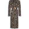 Leopard print jacquard belted trench Leopard print jacquard belted trench