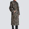 Leopard print jacquard belted trench Leopard print jacquard belted trench
