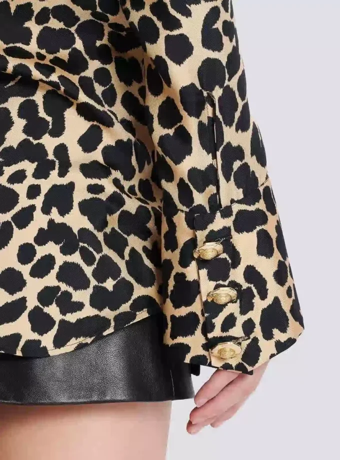 Leopard print ruffled shirt Leopard print ruffled shirt