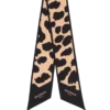 Leopard print silk bandana