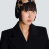 Leopard print silk bandana