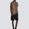 Leopard print silk pyjama shirt Leopard print silk pyjama shirt