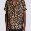 Leopard print silk pyjama shirt Leopard print silk pyjama shirt
