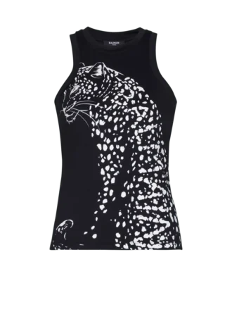 Leopard print tank top