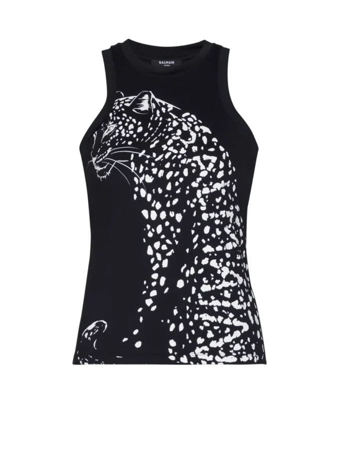 Leopard print tank top