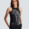 Leopard print tank top