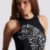 Leopard print tank top