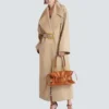 Long cotton gabardine trench coat Long cotton gabardine trench coat