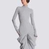 Long draped cotton knit dress Long draped cotton knit dress